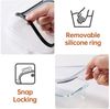Refined Living Frischhaltedose 8er Glas Frischhaltedosen mit Deckel,Meal Prep Boxen,Lunchbox,BPA-frei, Borosilikatglas + BPA-freie Kunststoffdeckel mit Silikonring, (Borosilikatglas + BPA-freie Kunststoffdeckel mit Silikonring, (8 Größen im Set, Grau, ... Bild 4