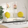 vidaXL Sitzkissen 2 pcs Gelb Ø 80 x 29 cm Samt 42014255 Bild 4