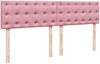vidaXL Boxspringbett mit Matratze Rosa 180x200 cm Samt 3287823 Bild 5