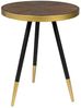 WHITE LABEL LIVING Denise Beistelltisch Rund mit Messing-Akzenten Ø 44 cm Bild 2