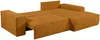 Vente-unique - AMELIA Sofa SamtStoff Orange - B 167 cm x H 85 cm x L 267 cm Bild 4