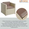 Polyrattan Loungesessel Gartensessel Rattan Sessel Gartenstuhl Rattanstuhl Beige Bild 5
