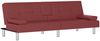 vidaXL Schlafsofa mit Getränkehaltern Rot Kunstleder 351930 Bild 2