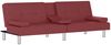 vidaXL Schlafsofa mit Getränkehaltern Rot Kunstleder 351930 Bild 4