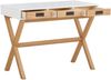 Schreibtisch >Alrik< in Weiß, MDF - 100x75x50cm (BxHxT) Bild 3