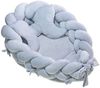 LuMali Kuschelnest 3in1 Babynest XXL Kokon Zopf Matte Kissen superweich wendbar doppelt, (3-teiliges Set: Zopf, Matte, Kissen), Neugeborene Baumwolle Velour antiallergisch wendbar Geschenk Geburt Bild 5