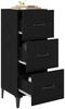 vidaXL Sideboard Schwarz Eichen-Optik 34,5 x 34 x 90 cm Holzwerkstoff 885700 Bild 3