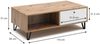 Couchtisch Nizza Artisan-Eiche 110 x 60 cm Vicco Bild 3