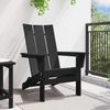 vidaXL Klappbarer Adirondack-Stuhl Schwarz 80,5 x 74,5 x 92 cm HDPE 42006619 Bild 3
