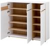 XORA 'MEMPHIS' Schuhkommode XL breit, Holznachbildung Weiß, 120 x 107 x 38 cm, mit Softclose Bild 3