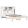 vidaXL Massivholzbett ohne Matratze Weiß 140x190 cm Kiefernholz 3308856 Bild 3