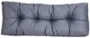 TexDeko® Garden Rückenkissen 120 x 40 x 20/10cm wasserabweisend UV - beständig gesteppt Premium Kissen für Europaletten In- & Outdoor Palettenpolster (Grau) Bild 2