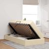vidaXL Aufbewahrungsbett mit Matratze Creme 90 x 200 cm Polyester 3399638 Bild 4