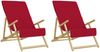 vidaXL Strandtücher 2 Stk. Burgunder 60x135 cm Stoff 400 GSM 362675 Bild 4