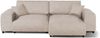 Ecksofa Plüsch 237x144x79 beige PAULINA Bild 2