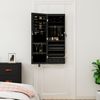 vidaXL Spiegel-Schmuckschrank mit LED-Beleuchtung Wandmontage Schwarz 353236 Bild 3