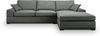 Ecksofa (B/H/T: 308x90x186 cm) in Grau Bild 2