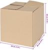 vidaXL Faltbox mit Speicher 50 pcs Natur 20 x 20 x 20 cm Karton 4106564 Bild 5