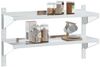 vidaXL Wandregal mit 2 Böden 100x30x60 cm Silbern Edelstahl 30310 Bild 4