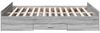 vidaXL Bettgestell mit Schubladen Grau Sonoma 150x200 cm Holzwerkstoff 3280291 Bild 5