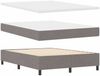 vidaXL Boxspringbett mit Matratze Taupe 190 x 140 cm Stoff 3341641 Bild 5