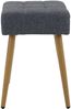 loft24 Hocker Luisa (1 St), Sitzhocker, quadratisch, Bezug aus Webstoff, Sitzhöhe 47 cm Bild 2