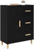 vidaXL Sideboard Schwarz Eichen-Optik 34 x 69,5 x 90 cm Holzwerkstoff 880654 Bild 3