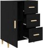vidaXL Sideboard Schwarz Eichen-Optik 34 x 69,5 x 90 cm Holzwerkstoff 880654 Bild 5