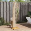 vidaXL Gartendusche Beige 55x60x224 cm Poly Rattan und Akazienholz 368211 Bild 1