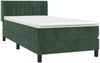 vidaXL Boxspringbett mit Matratze Dunkelgrün 90x200 cm Samt 3131060 Bild 3