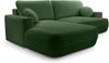 AX LIVING Ecksofa mit Schlaffunktion Grün Peoni 267 cm breit elegant L Bild 3