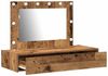 vidaXL Schminktisch mit Speicher Braun 100 x 40 x 70 cm Holzwerkstoff 865242 Bild 4