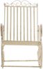 Schaukelstuhl ANNA 2er Set Antik Outdoor - 56x90x94cm, Metall, Antik-Creme | Gartenstuhl Liegestuhl Relaxstuhl Garten Terrasse Bild 3