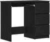 vidaXL Schreibtisch Schwarz Eichen-Optik 90x45x76 cm Holzwerkstoff 862490 Bild 2
