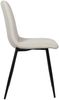 4er Set Stühle LENZ Stoff - 88x45x53cm, creme, Metall Gestell Stühle Esszimmerstühle Stuhl Esszimmer Esstisch Stühle Küchenstuhl Bild 4