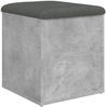 vidaXL Sitzbank mit Stauraum Betongrau 42x42x45 cm Holzwerkstoff 835036 Bild 2