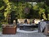 Gartencouchtisch Virgo aus Aluminium mit Glasplatte, modern, rund, grau, Ø 60 cm Bild 3