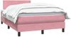 vidaXL Boxspringbett mit Matratze Rosa 120x220 cm Samt 3316064 Bild 3