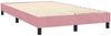 vidaXL Boxspringbett mit Matratze Rosa 120x220 cm Samt 3316064 Bild 5
