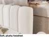 MEBLINI Boxspringbett NOMADE 140x200 cm mit Bettkasten – H3/Grau Boucle Polsterbett - Doppelbett mit Topper & Bonellfederkern-Matratze Bild 5