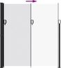 vidaXL Seitenmarkise Ausziehbar Weiß 220x300 cm 4004376 Bild 5