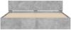 vidaXL Bettgestell mit Kopfteil Betongrau 160x200 cm 3207472 Bild 5