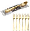6er Set Speisegabel Gabel L 21cm CF1004 Gold Bild 1