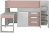 Vente-unique - LOUKALA Bett Holz, Platte PuderrosaBeige - B 193,8 cm x H 131,5 cm x L 207 cm Bild 3