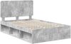 vidaXL Bettrahmen Beton Grau 135 x 190 cm Massives Kiefernholz 3412500 Bild 4
