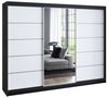 A&J MöbelLand Schwebetürenschrank VILUNO mit 4 Schubladen und Spiegel Bild 4