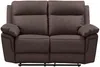 Vente-unique - Relaxsofa 2-Sitzer - Büffelleder - Braun - PAKITA Bild 3
