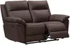 Vente-unique - Relaxsofa 2-Sitzer - Büffelleder - Braun - PAKITA Bild 5