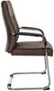 2er Set Besucherstuhl Hobart Stoff (Farbe: braun) Bild 4