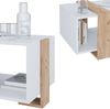 Couchtisch Aven Weiß/Goldkraft Eiche 91.5 x 52 cm Vicco Bild 5